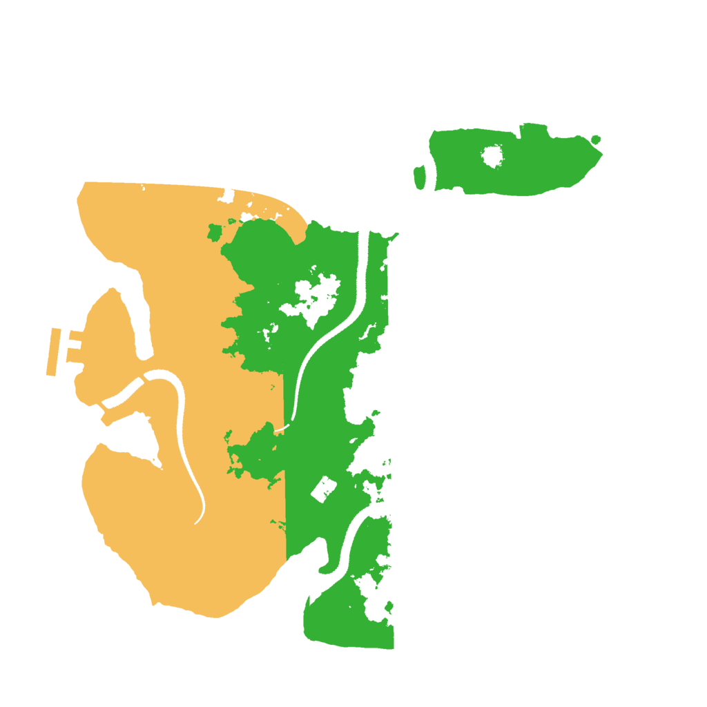 Biome Rust Map: Procedural Map, Size: 3000, Seed: 164897