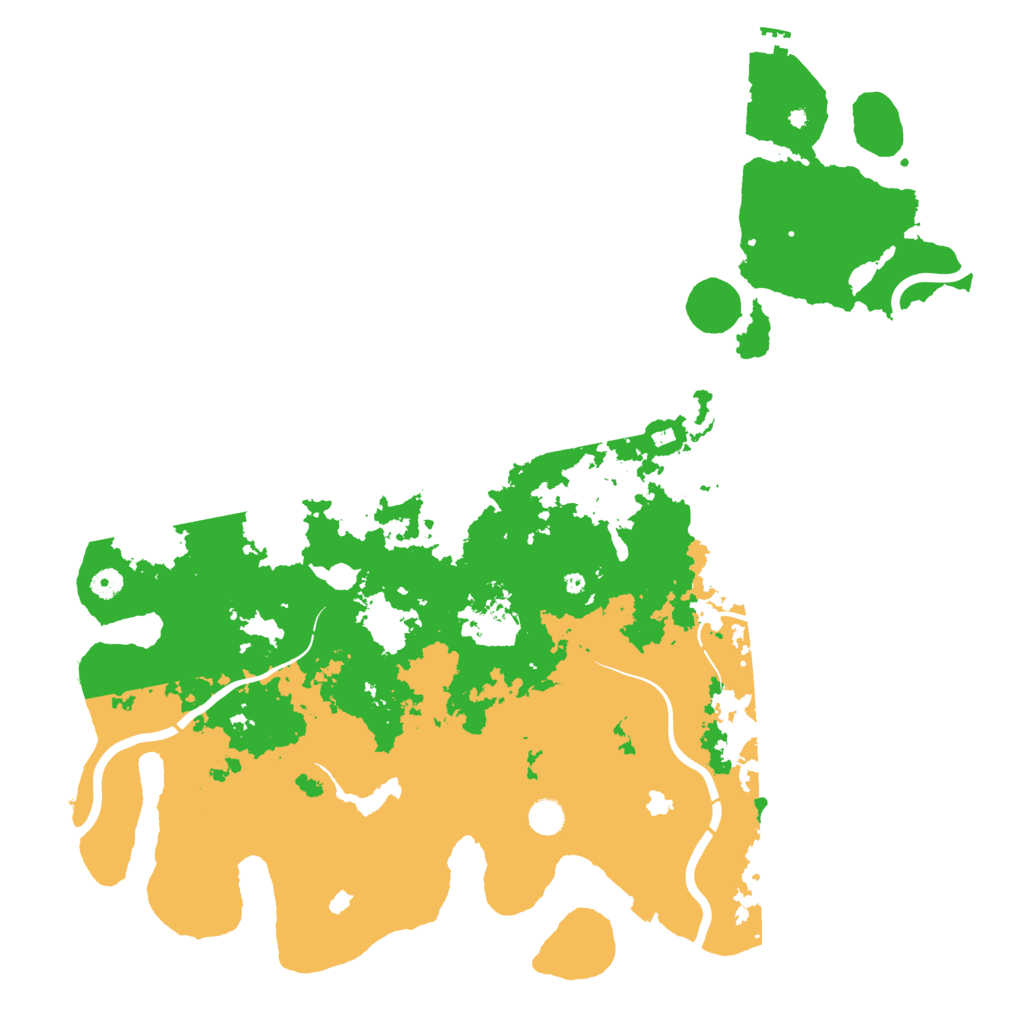 Biome Rust Map: Procedural Map, Size: 5000, Seed: 1007267422