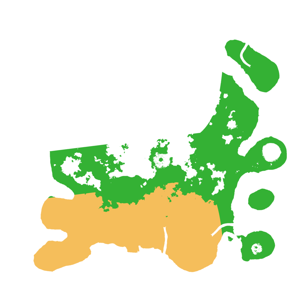 Biome Rust Map: Procedural Map, Size: 3000, Seed: 2078