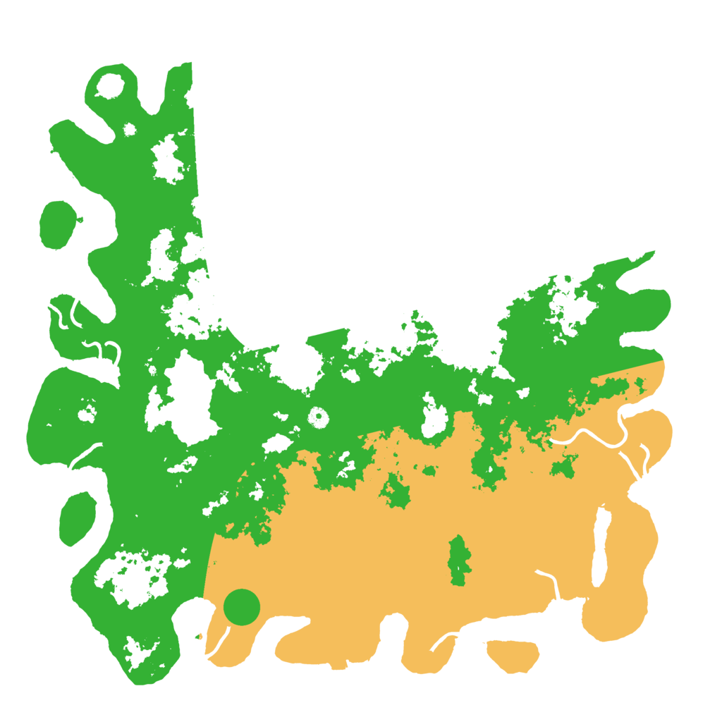 Biome Rust Map: Procedural Map, Size: 5200, Seed: 1
