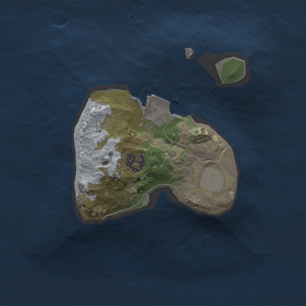 Rust Map: Procedural Map, Size: 1500, Seed: 366419427, 3 Monuments