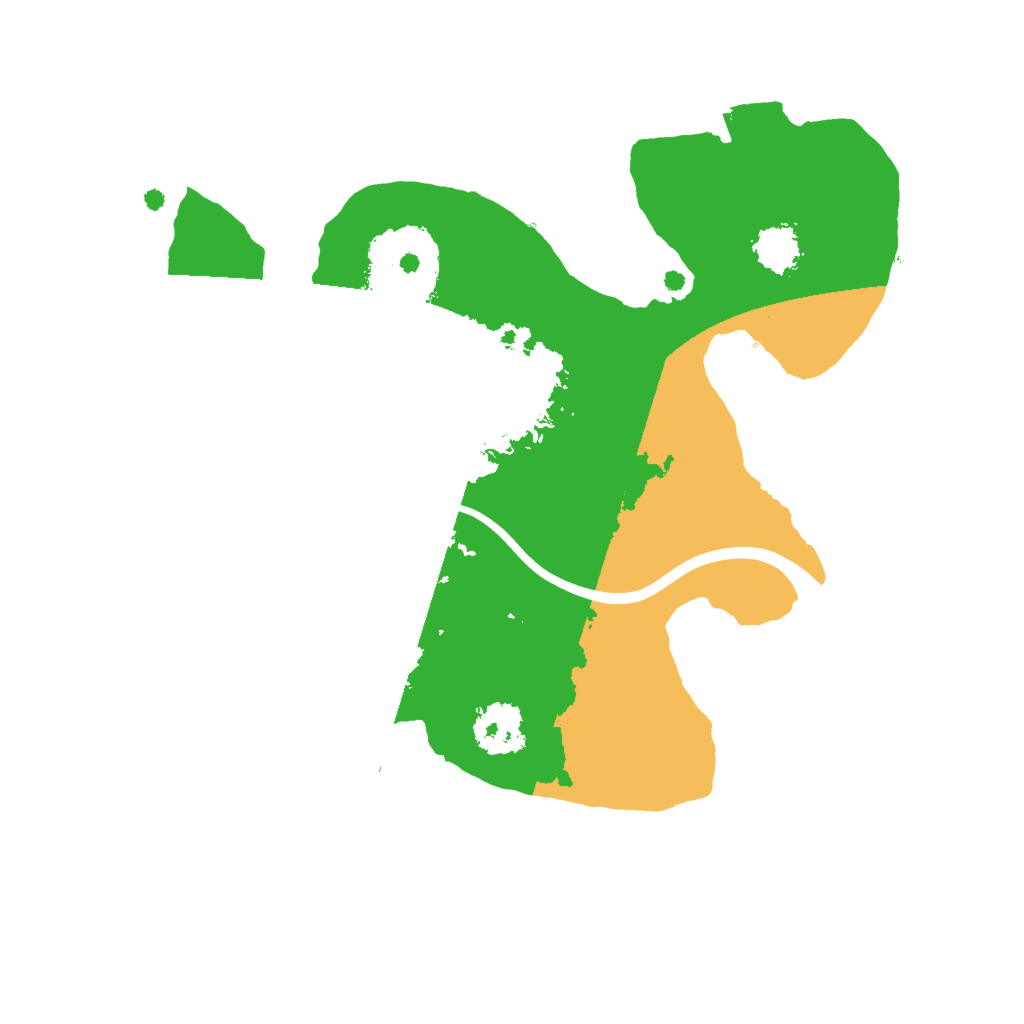 Biome Rust Map: Procedural Map, Size: 2000, Seed: 366419427