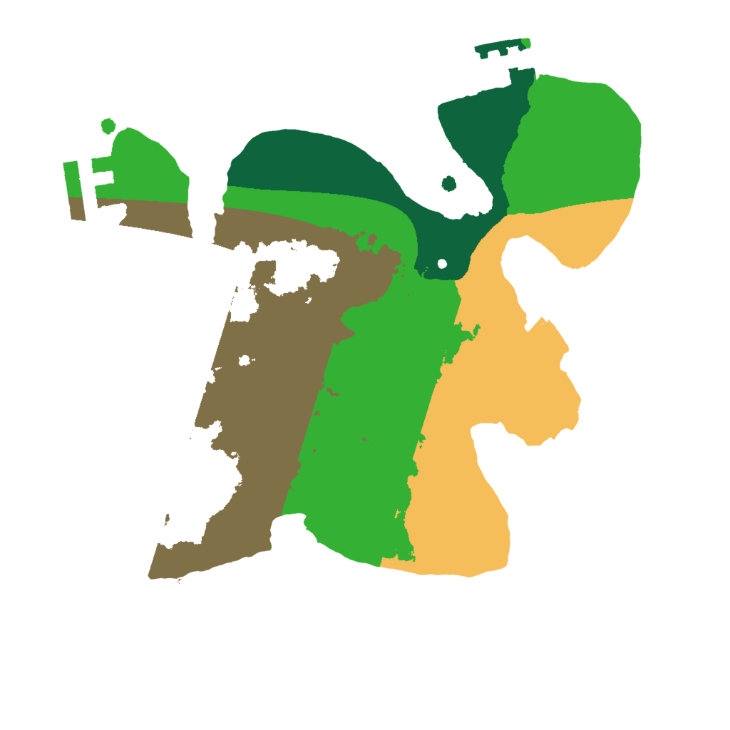 Biome Rust Map: Procedural Map, Size: 2000, Seed: 366419427