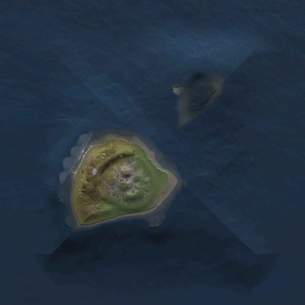 Rust Map: Procedural Map, Size: 1000, Seed: 13371980, 1 Monuments