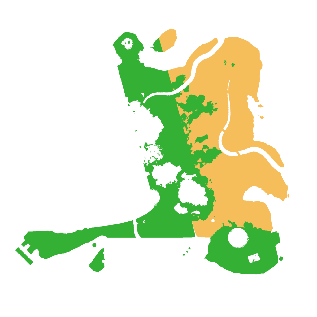 Biome Rust Map: Procedural Map, Size: 3000, Seed: 804104868