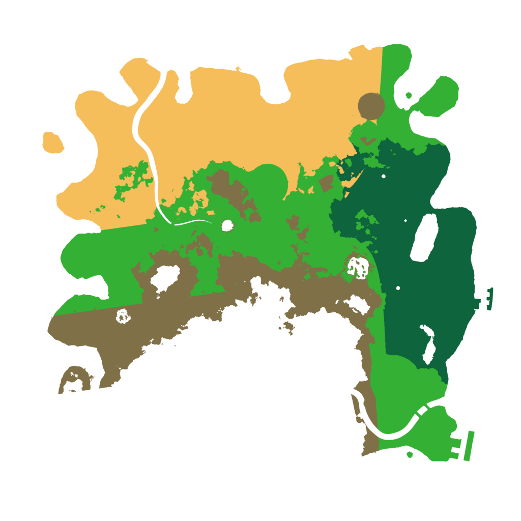 Biome Rust Map: Procedural Map, Size: 3500, Seed: 618151382