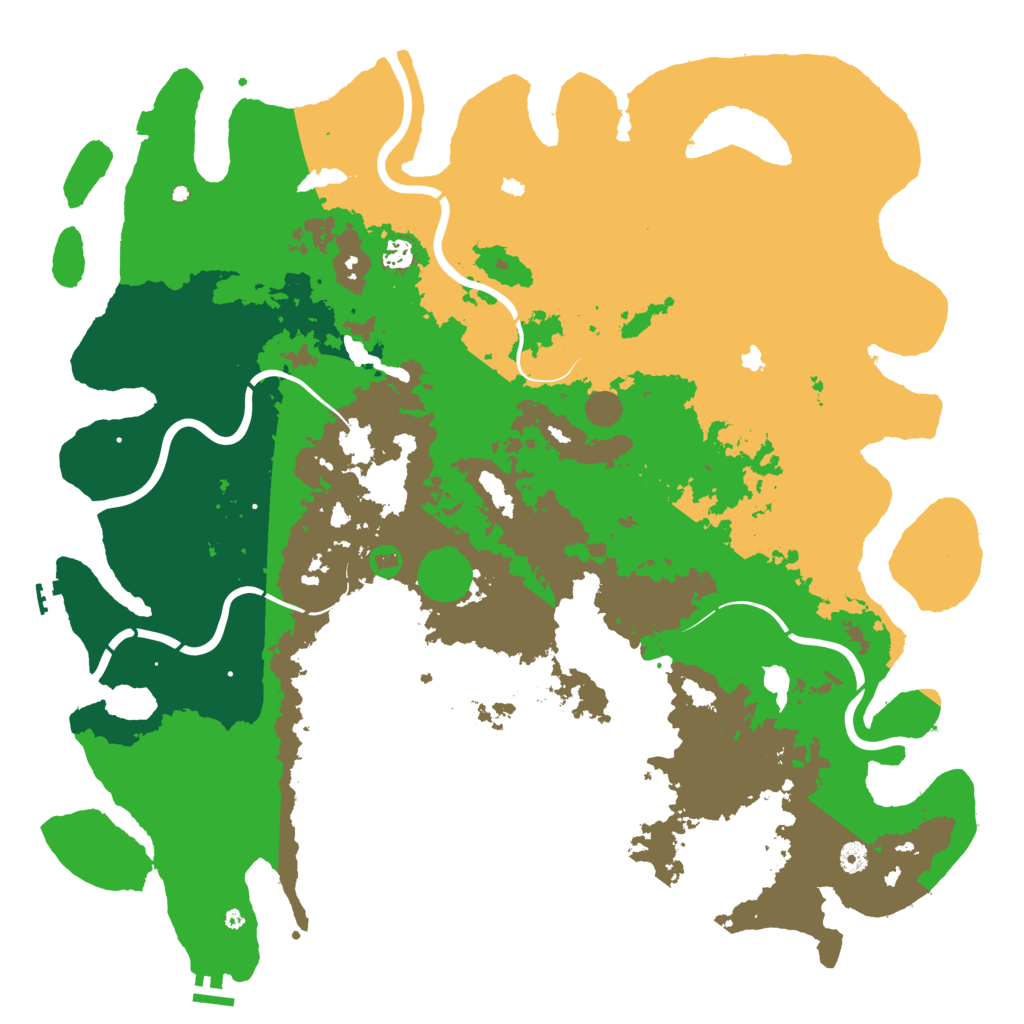 Biome Rust Map: Procedural Map, Size: 5000, Seed: 832149121