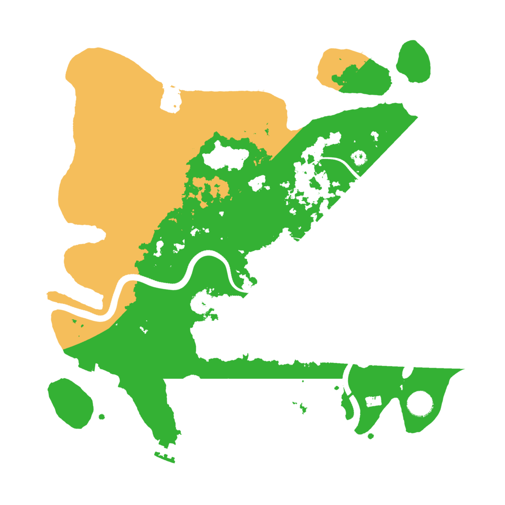 Biome Rust Map: Procedural Map, Size: 3500, Seed: 1184981350