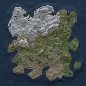 Thumbnail Rust Map: Procedural Map, Size: 3500, Seed: 692820383, 17 Monuments