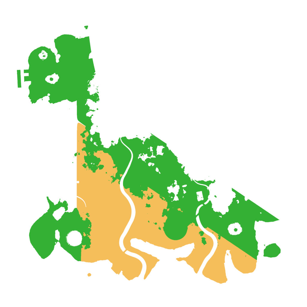 Biome Rust Map: Procedural Map, Size: 3500, Seed: 853527455