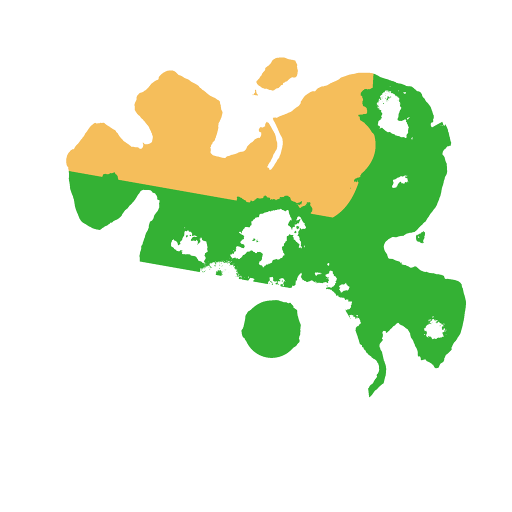 Biome Rust Map: Procedural Map, Size: 2400, Seed: 730955346