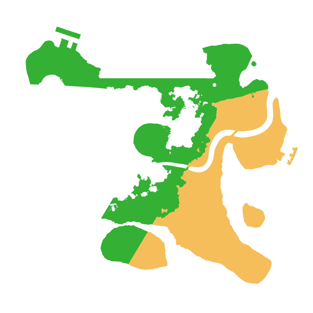 Biome Rust Map: Procedural Map, Size: 2500, Seed: 384149162