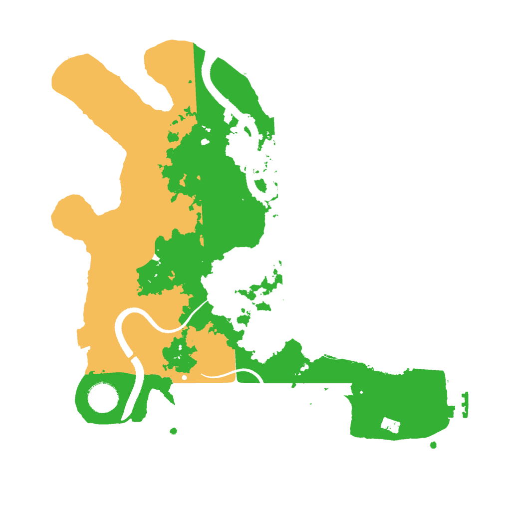 Biome Rust Map: Procedural Map, Size: 3000, Seed: 12351