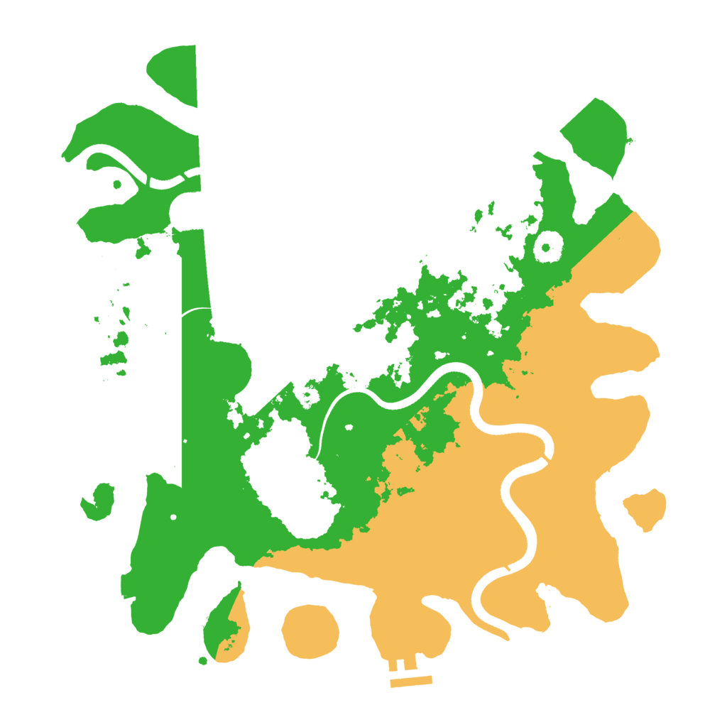 Biome Rust Map: Procedural Map, Size: 3500, Seed: 1315906459