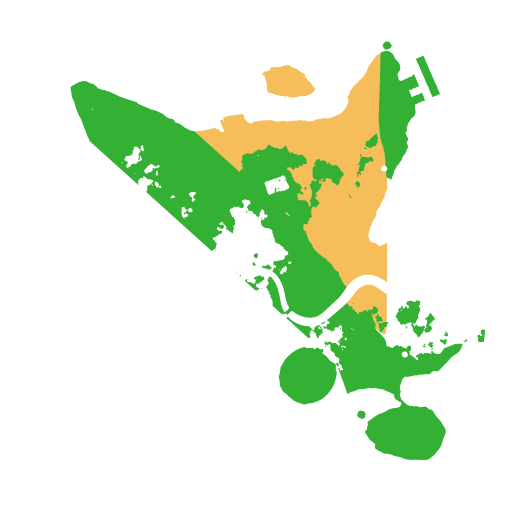Biome Rust Map: Procedural Map, Size: 2500, Seed: 1950776989