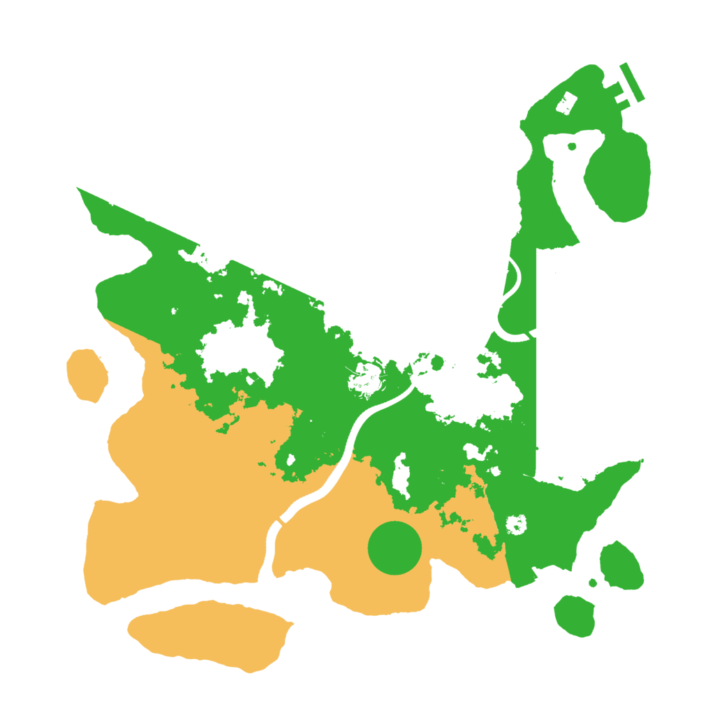 Biome Rust Map: Procedural Map, Size: 3500, Seed: 777498496