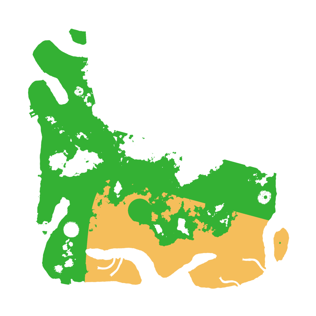 Biome Rust Map: Procedural Map, Size: 3600, Seed: 45643265