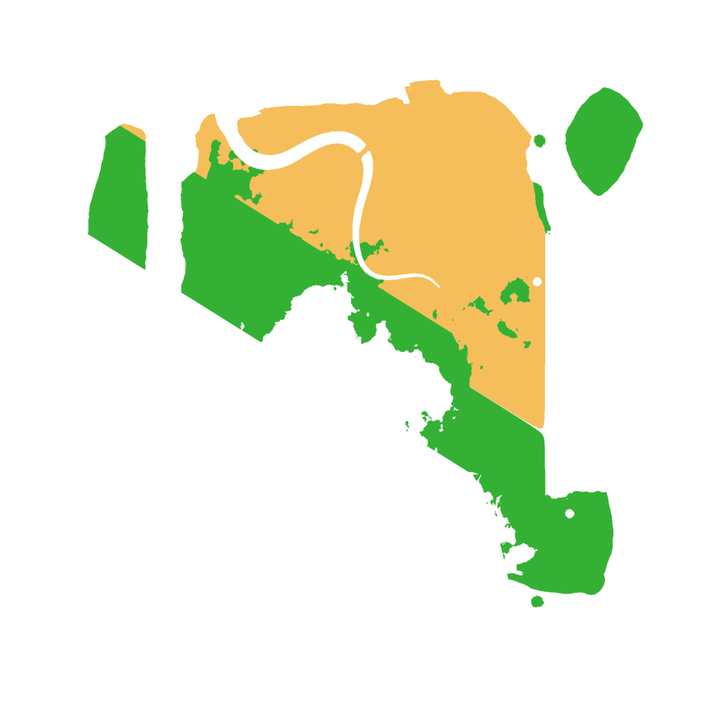 Biome Rust Map: Procedural Map, Size: 2400, Seed: 648993574