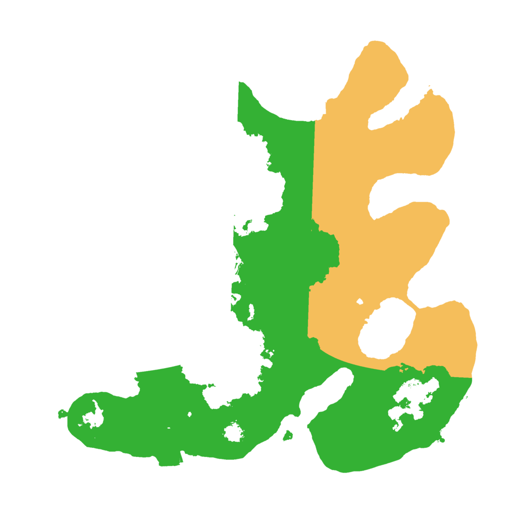 Biome Rust Map: Procedural Map, Size: 2500, Seed: 1222267887