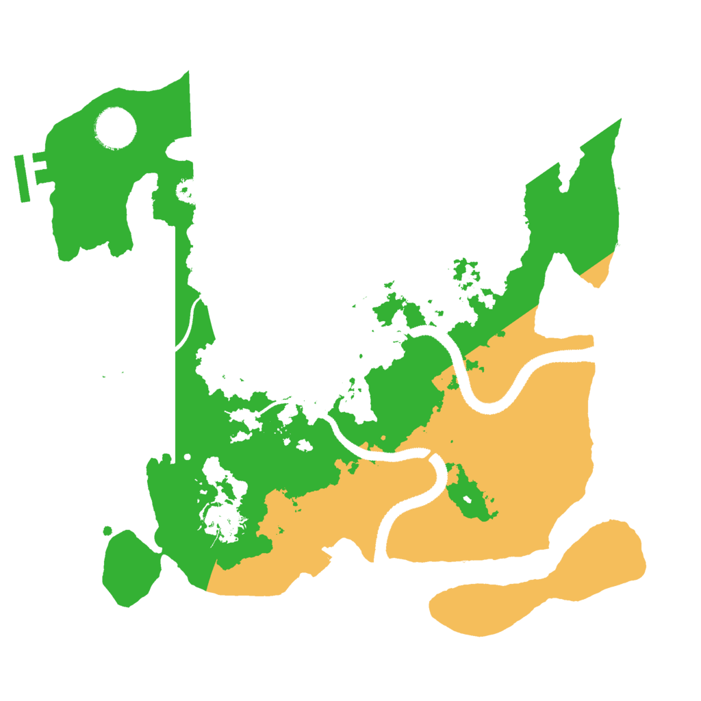 Biome Rust Map: Procedural Map, Size: 3000, Seed: 1577215590