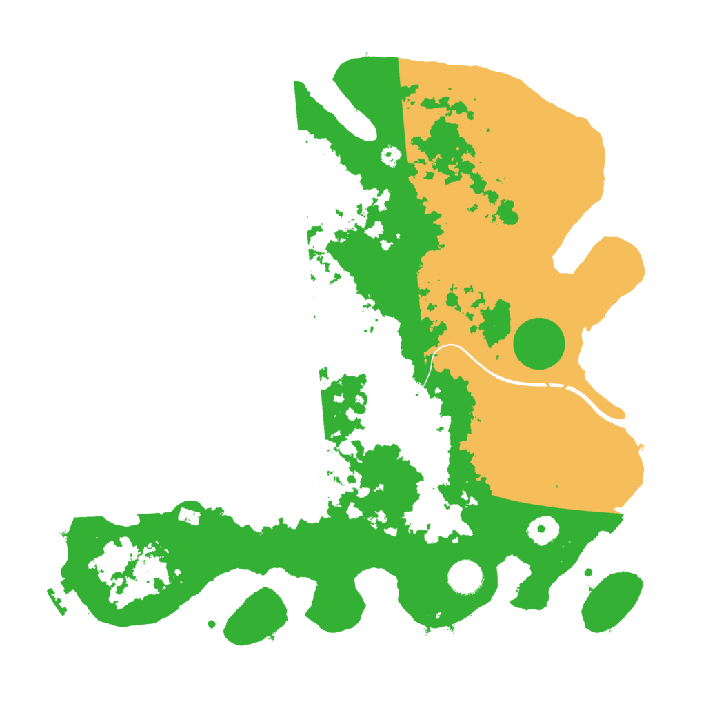 Biome Rust Map: Procedural Map, Size: 3600, Seed: 81602139