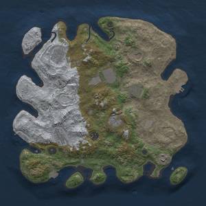 Thumbnail Rust Map: Procedural Map, Size: 3600, Seed: 81602139, 17 Monuments