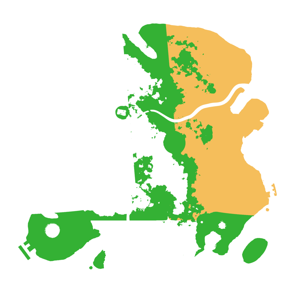 Biome Rust Map: Procedural Map, Size: 3600, Seed: 81602139