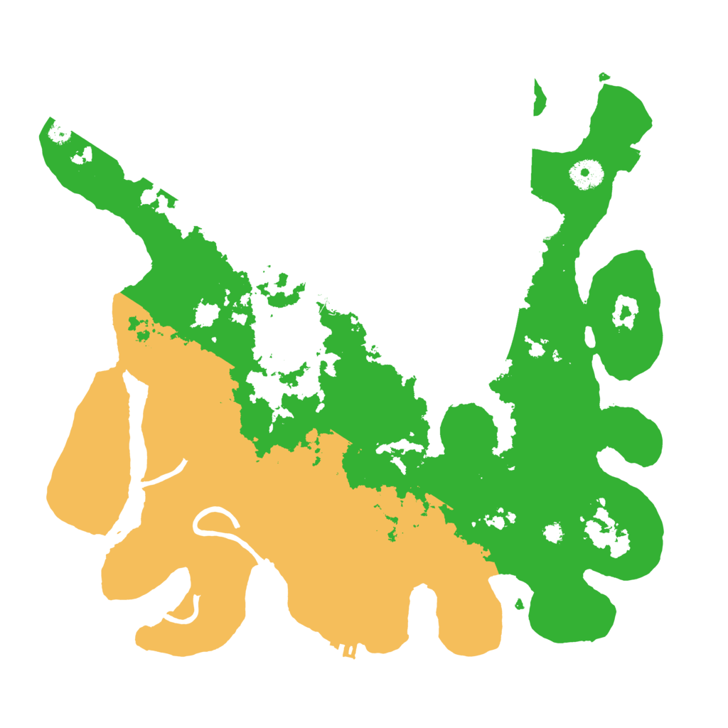 Biome Rust Map: Procedural Map, Size: 3500, Seed: 13854615