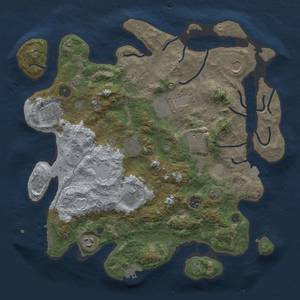 Thumbnail Rust Map: Procedural Map, Size: 3800, Seed: 4171260, 18 Monuments
