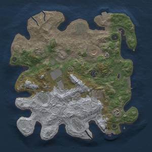 Thumbnail Rust Map: Procedural Map, Size: 3500, Seed: 1532073189, 18 Monuments