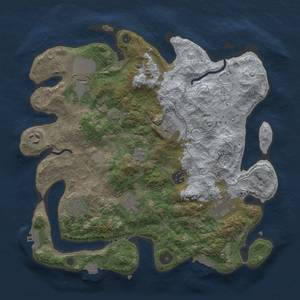 Thumbnail Rust Map: Procedural Map, Size: 3500, Seed: 1880262326, 16 Monuments