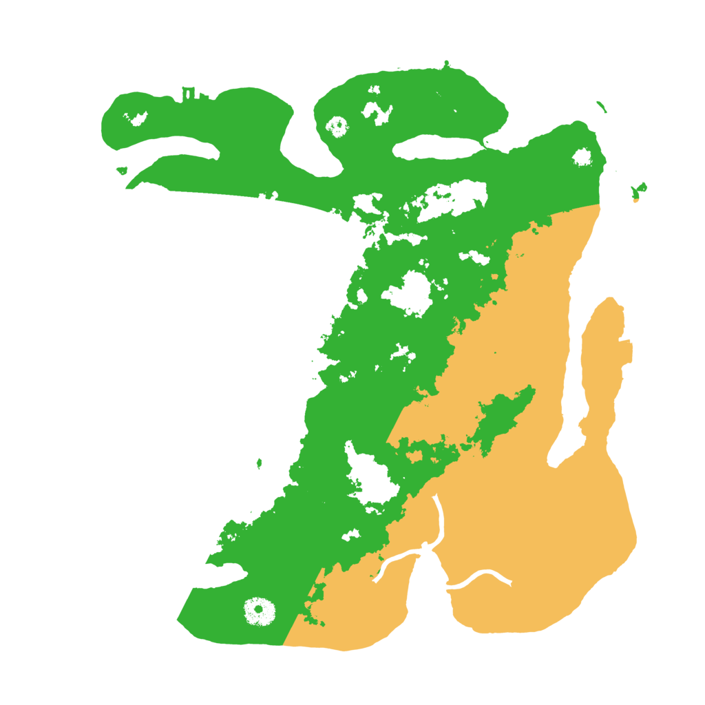 Biome Rust Map: Procedural Map, Size: 3500, Seed: 336719703
