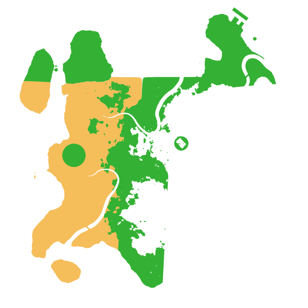 Biome Rust Map: Procedural Map, Size: 3500, Seed: 1956