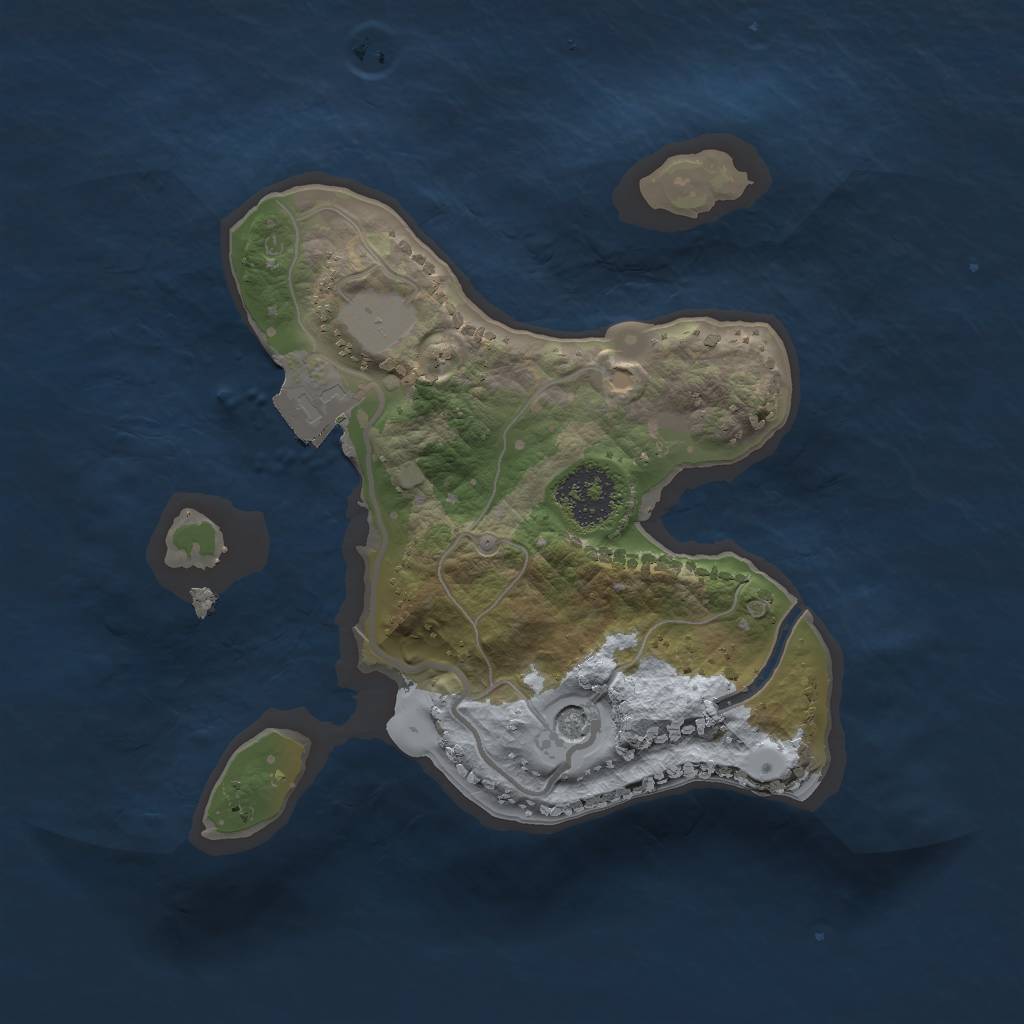 Rust Map: Procedural Map, Size: 1800, Seed: 29826997, 4 Monuments