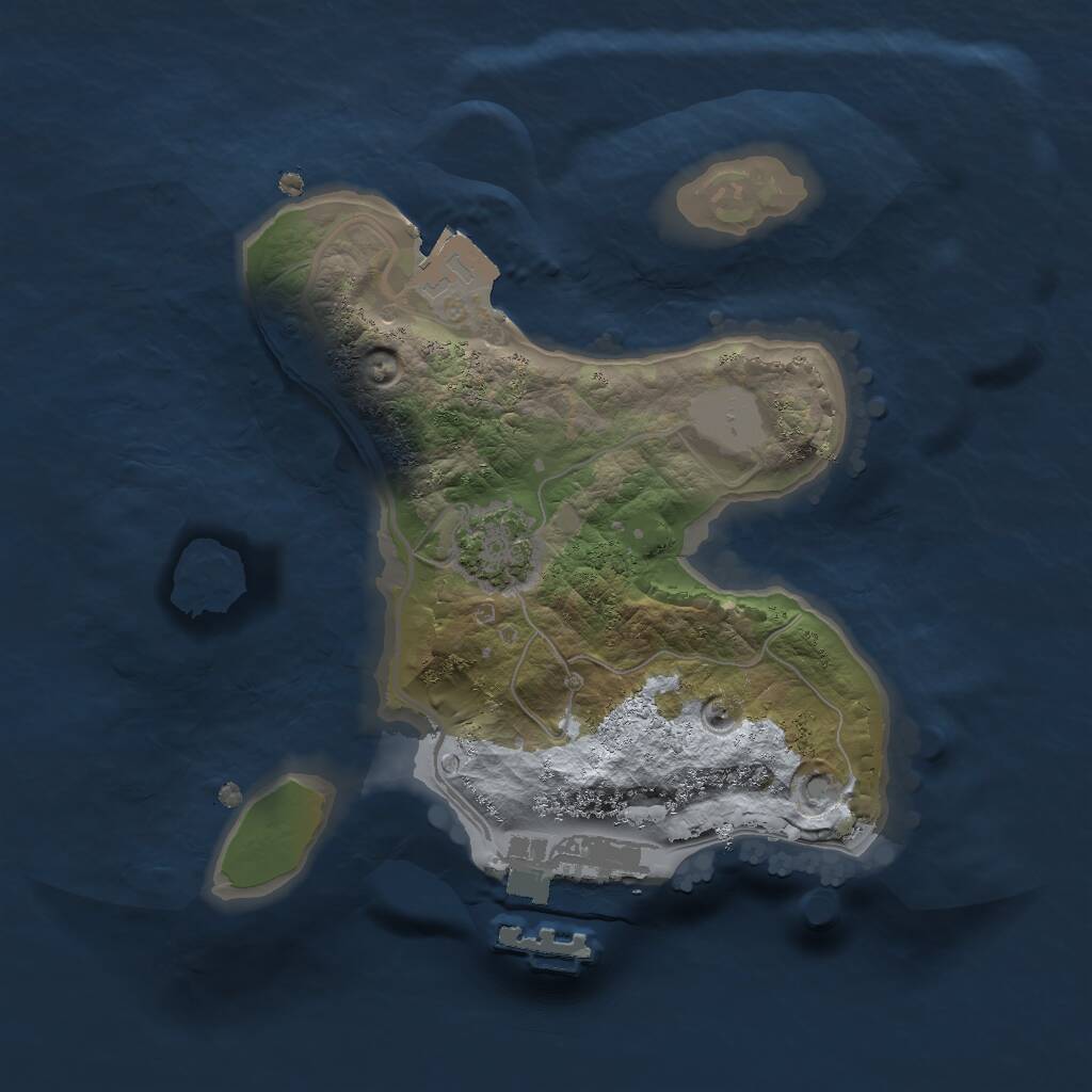 Rust Map: Procedural Map, Size: 1800, Seed: 29826997, 3 Monuments