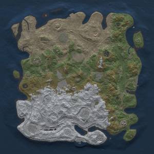 Thumbnail Rust Map: Procedural Map, Size: 4250, Seed: 600484349, 19 Monuments