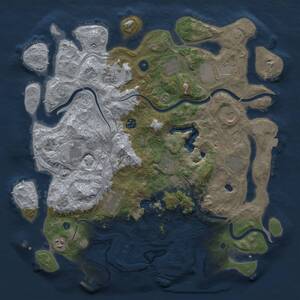 Thumbnail Rust Map: Procedural Map, Size: 4250, Seed: 552000775, 17 Monuments