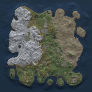 Thumbnail Rust Map: Procedural Map, Size: 3750, Seed: 163892166, 18 Monuments