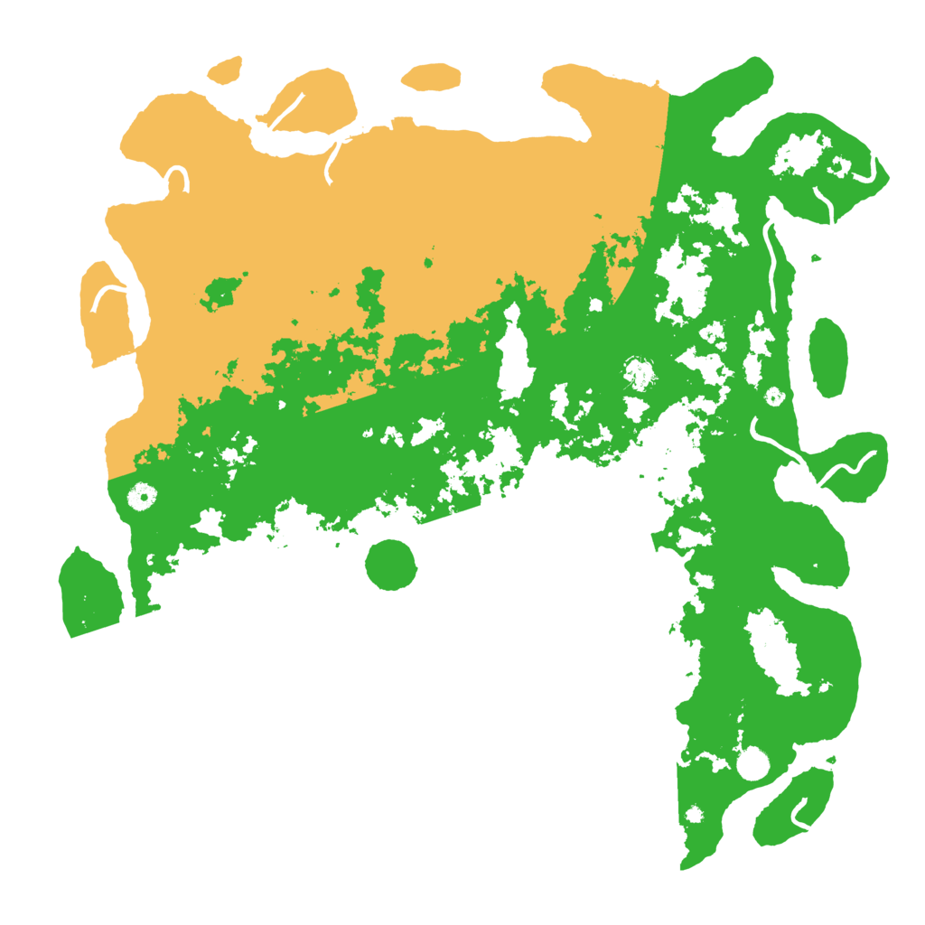 Biome Rust Map: Procedural Map, Size: 5000, Seed: 74127