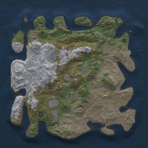 Thumbnail Rust Map: Procedural Map, Size: 3850, Seed: 739124722, 16 Monuments