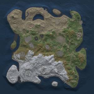 Thumbnail Rust Map: Procedural Map, Size: 3500, Seed: 1273919893, 18 Monuments
