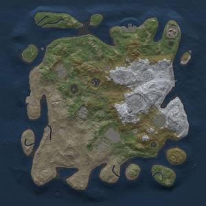 Thumbnail Rust Map: Procedural Map, Size: 3500, Seed: 18012024, 15 Monuments