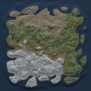 Thumbnail Rust Map: Procedural Map, Size: 4600, Seed: 180120242, 19 Monuments