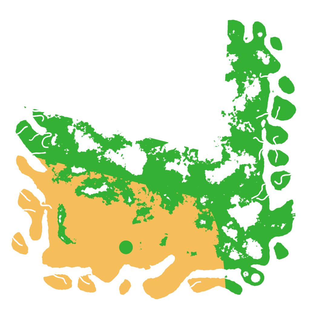 Biome Rust Map: Procedural Map, Size: 6000, Seed: 119895346