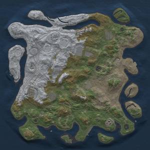 Thumbnail Rust Map: Procedural Map, Size: 4250, Seed: 1465951453, 18 Monuments