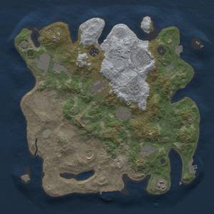 Thumbnail Rust Map: Procedural Map, Size: 3500, Seed: 1729522367, 18 Monuments