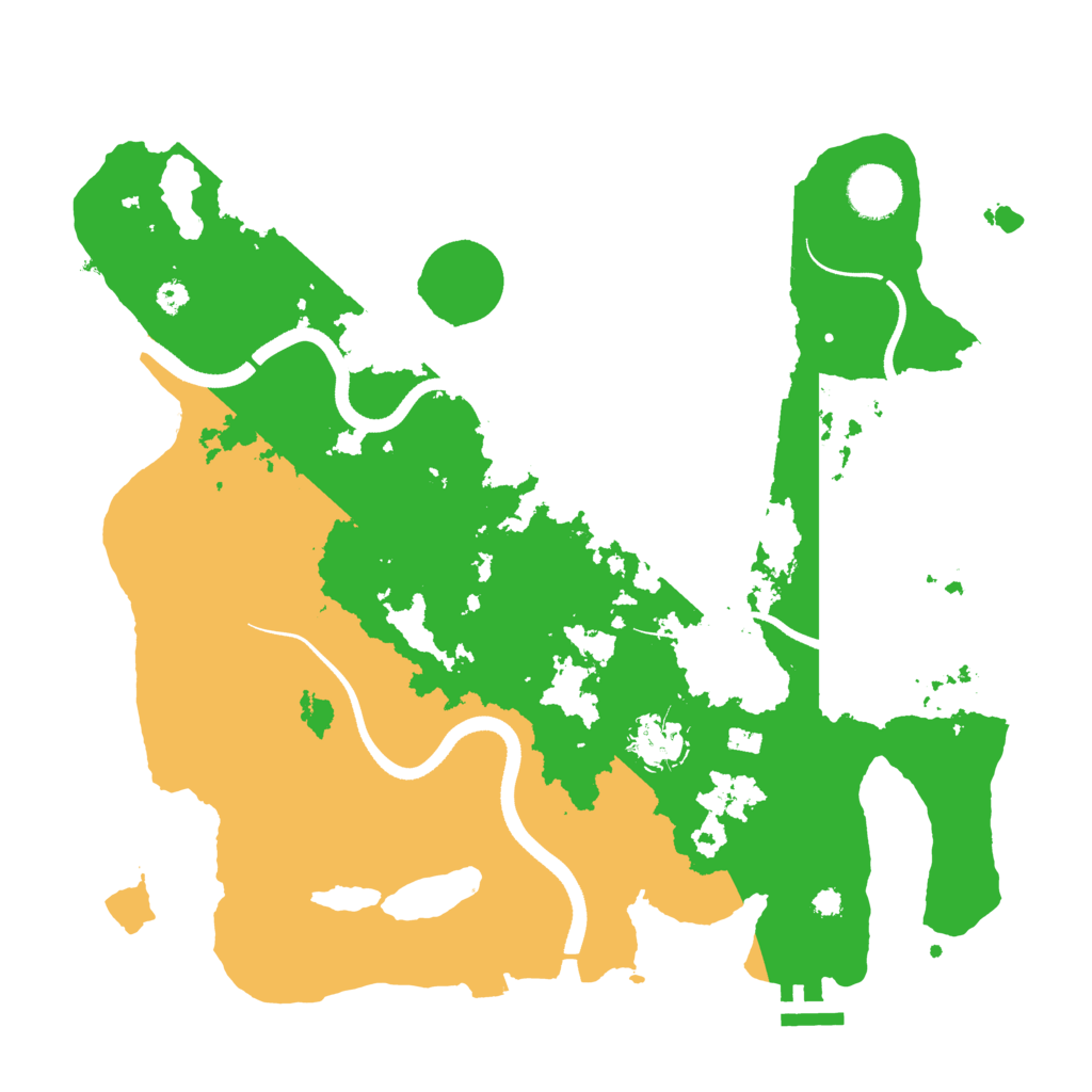 Biome Rust Map: Procedural Map, Size: 3500, Seed: 1729522367