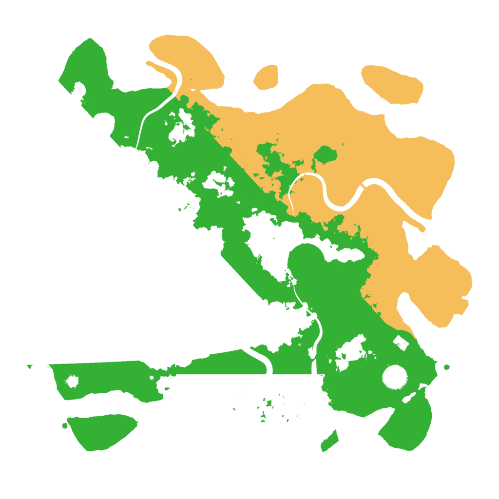 Biome Rust Map: Procedural Map, Size: 3600, Seed: 857358277