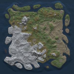 Thumbnail Rust Map: Procedural Map, Size: 5000, Seed: 439507038, 19 Monuments