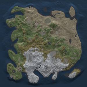 Thumbnail Rust Map: Procedural Map, Size: 3750, Seed: 17256923, 19 Monuments